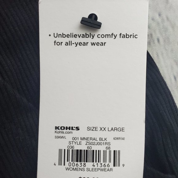 Sonoma Women's Short Sleepwear in Mineral Black - Picture 6 of 7